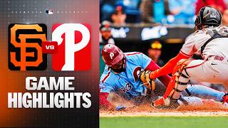 Giants vs. Phillies Game Highlights Game 1 (4/30/26) | MLB Highlights