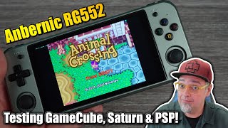 Anbernic RG552 Handheld! How Well Does It Do GameCube, Sega Saturn & PSP?