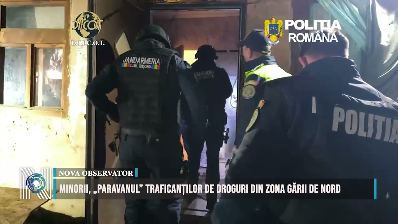 Minorii, „paravanul” traficanților de droguri din zona Gării de Nord