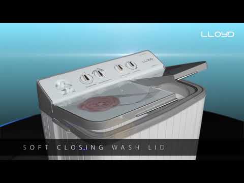 Lloyd top loading semi automatic washing machine, white and ...