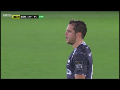 Dan Evans outstanding punt vs Connacht 2014