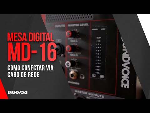 MESA DIGITAL MD-16: Como Conectar via Cabo de Rede | Passo a Passo