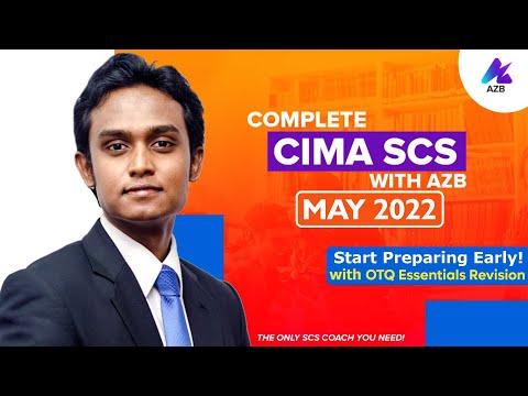 CIMA SCS May 2022 Exam Early Prep Invitation | Pass the CIMA Strategic Case Study with AZB