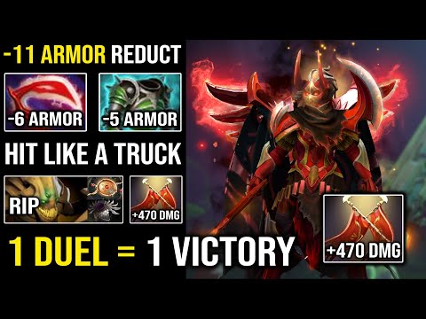 BRUTAL +470 Damage Nonstop Solo Duel LC | Hit Like a Truck 11 Armor Reduction 7.30c Dota 2