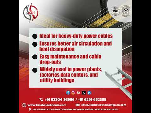 Ladder Type Cable Trays – Built for Heavy-Duty Performance #electrical #cabletray #cablemanagement
