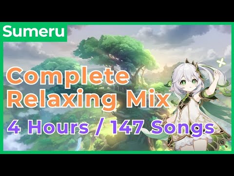 Relaxing Genshin OST (4 hours 147 songs) | Sumeru soundtrack music 原神 원신
