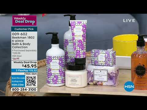 Beekman 1802 6piece Lilac Dream Bath   Body Collection