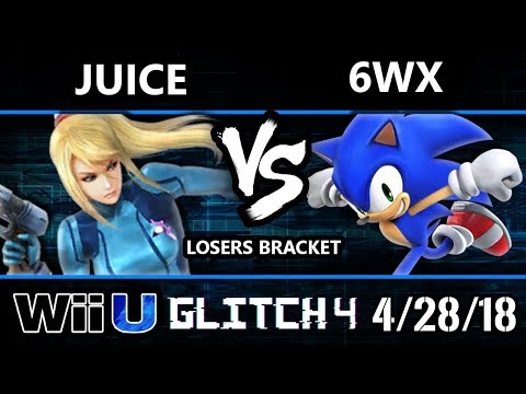 Glitch 4 - Juice (Zero Suit Samus) Vs. 6WX (Sonic) - Wii U Singles Losers Top 16