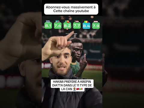 Krepin diatta 🇸🇳 ne figure pas dans l’équipe type de la CAN