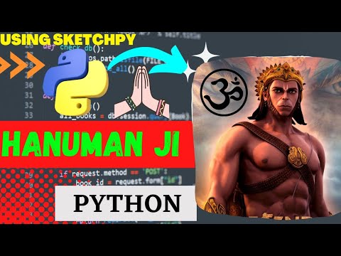 Lord Hanuman Using Python Turtle Code Python Programming Hub