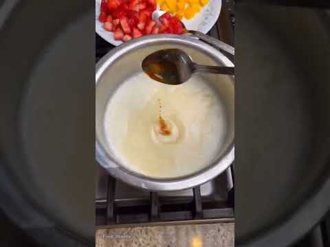 Fruit Pudding#yummy#fruit mix#pudding