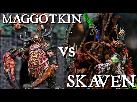 Skaven Vs Maggotkin of Nurgle. Warhammer Age of Sigmar Battle Report.