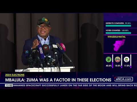 2024 Elections Zuma was a factor in these elections Mbalula