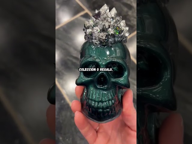 Vídeo relacionado con READAEER Calavera Resina Decoración de Halloween Cráneo Humano Modelo (Moderno)