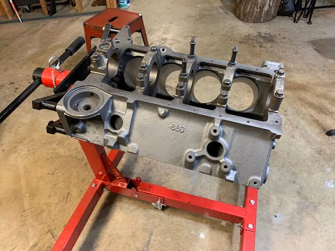 78 Camaro Restoration ep7 - 383 Stroker Block Clearancing!!!