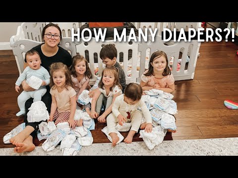 5 KIDS in diapers! How many do we change in a day?