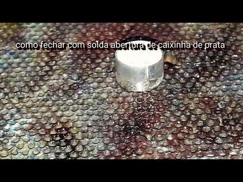 #dica de Ourives: soldar aberturas em caixinha de prata pra cravação de pedra