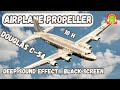PLANE SOUND FOR SLEEPING OR STUDYING DOUGLAS DC4 C 54 PROPELLER WHITE NOISE Blackscreen ️
