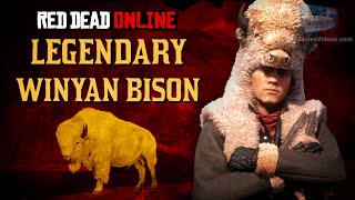 Red Dead Online - Legendary Winyan Bison Location [Animal Field Guide]