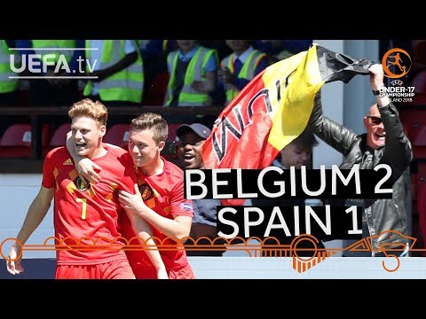 U17 quarter-final highlights: Belgium v Spain