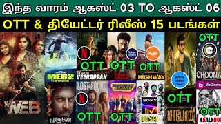 😎👌 This Week Ott & Theater Release 15 Movies | Web, Meg2, Kalkoog, Dayaa, Rangabali