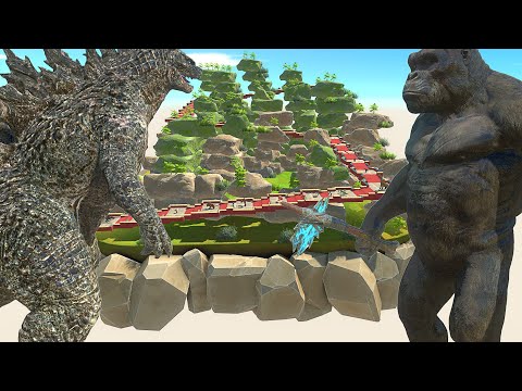 GODZILLA 2021 VS KING KONG DEATH CLIMB - Animal Revolt Batlle Simulator
