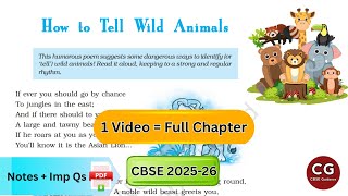 Class 10 CBSE: How to Tell Wild Animals with One Shot (and Poetic Devices!)