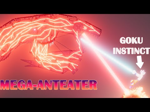MEGA ANTEATER vs GOKU INSTINCT MODE Fighting - People Playground 1.22.3