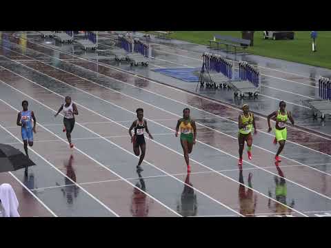Girls 100m Dash 13-14 Year Old Semi Finals Heat 2- 44th Annual Northwest Track & Field Classic 2019