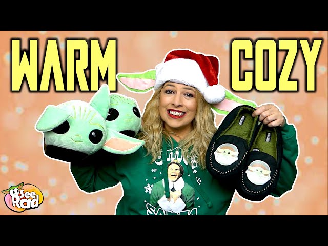Vídeo relacionado con Star Wars Baby Yoda Full Character Cosplay Juniors/Womens Slipper Socks with Embroidered Ears