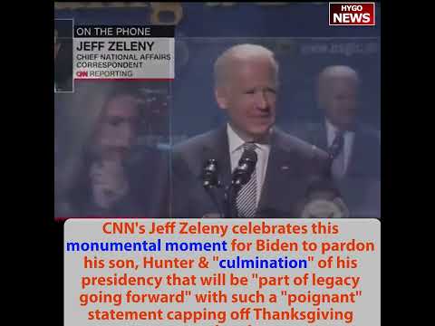 CNN's Jeff Zeleny celebrates this 'monumental moment' Biden to pardon Hunter & culmination, poignant