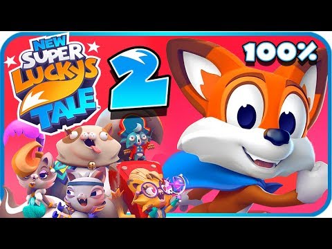 New Super Lucky's Tale Walkthrough Part 2 (Switch, PS4) 100% World 2: Veggie Village