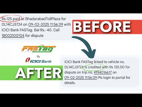 Solution: How to complaint about false transaction from ICICI FASTAG