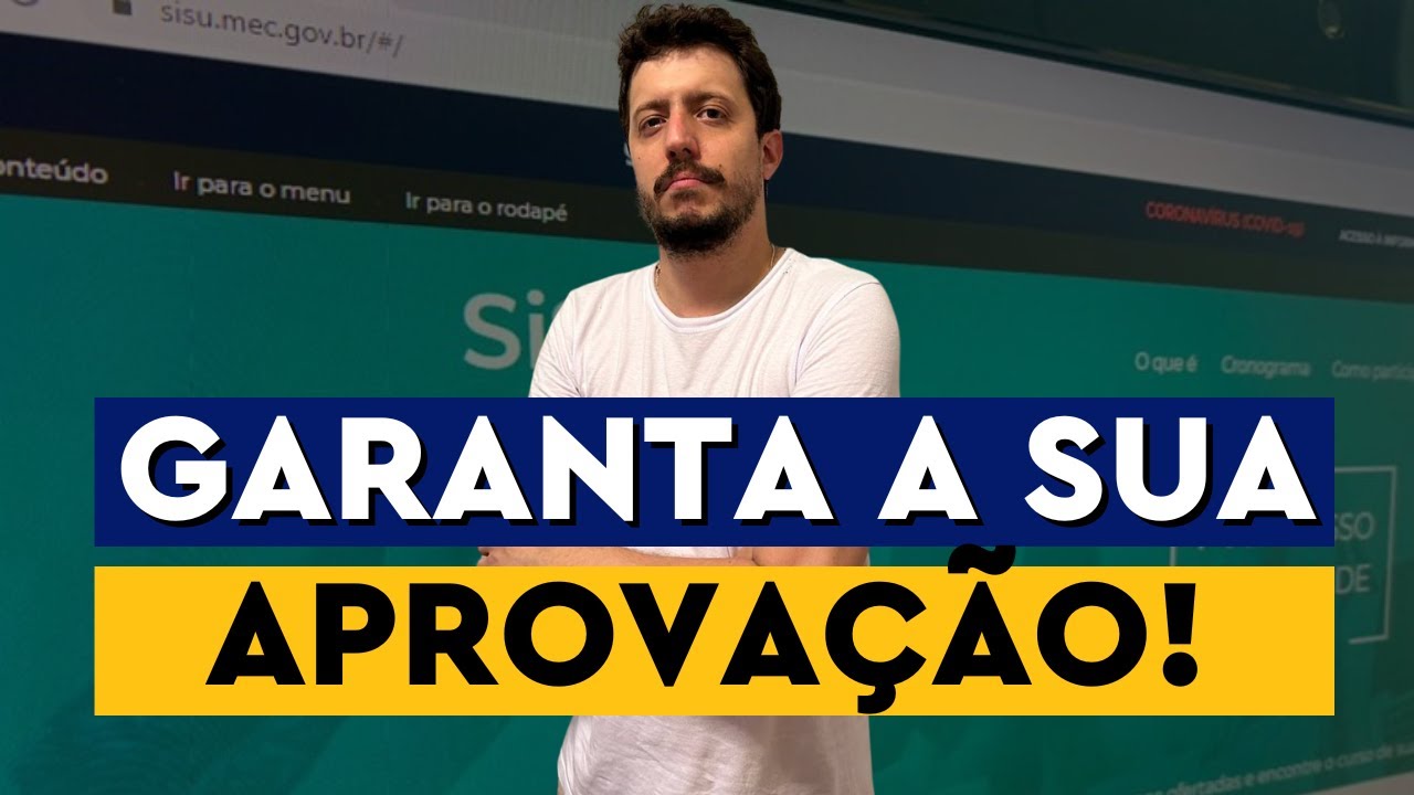 COMO GARANTIR A SUA APROVAÇÃO ANTES DO FINAL DO SISU 2024 // O QUE FAZER NOS ÚLTIMOS DIAS!