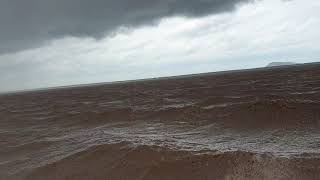 The waves in Tonle Sap Lake.