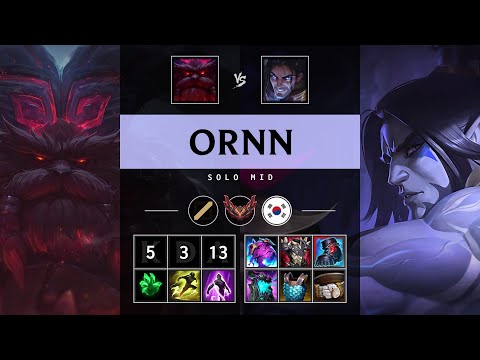 Ornn Mid vs Sylas - KR Grandmaster Patch 25.10