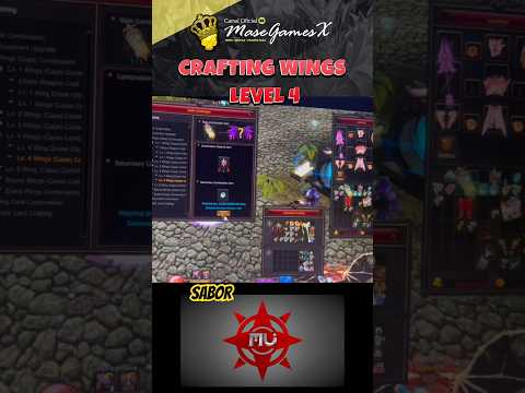 Crafting Wings Level 4⚡ MU Online 2025 | Build & Gameplay 🔥