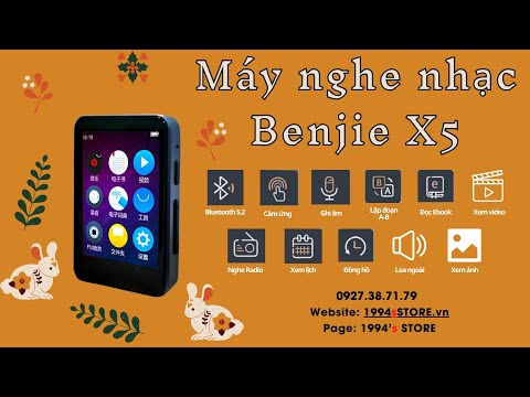 Máy Nghe Nhạc Benjie X5 Bluetooth 5.4 – Cảm Ứng IPS, Loa Ngoài, Nhạc HiFi Lossless – Chính Hãng