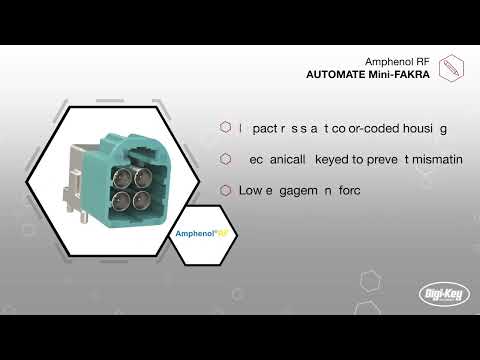 Amphenol RFs AUTOMATE Mini-FAKRA product series is a space-conscious, high-performance interface central to the next generation of vehicle applications. With multiport configurations and support for up to 20 Gbps data transmission, AUTOMATE connectors reduce installation space requirements by up to 80% compared to previous FAKRA connectors. Color-coded housings provide visual guidance during the assembly process while mechanical keying options prevent mismating of connectors. Foolproof installation is aided by industry-leading mating forces. This series is fully compatible with existing mini-FAKRA connectors and is available in pre-configured cable assemblies to reduce cost and tooling needs. AUTOMAT Mini-FAKRA is ideal for a variety of automotive and industrial IoT applications.
https://www.digikey.com/en/product-highlight/a/amphenol-fci/minitek-pwr-cem-5-pcie-connector-system