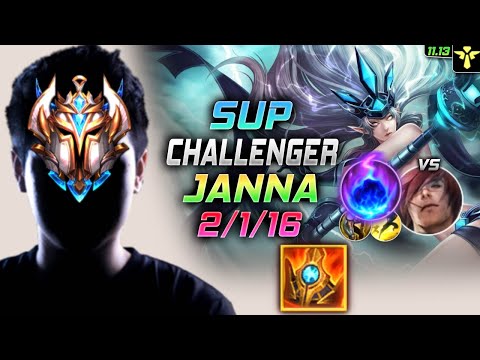 Challenger Janna Support vs Sett - 챌린저 서폿 잔나 템트리 룬 마최 유성 ジャンナ Жанна 风暴之怒 珍娜 - LOL KR 11.13