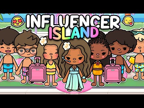 INFLUENCER ISLAND ROLEPLAY! 🏝️💗 (EPISODE 1) | With Voices 🔈 | Toca Life World Roleplay