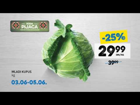 RODA: sveže i povoljno na našoj pijaci 30.05. - 02.06.2016.