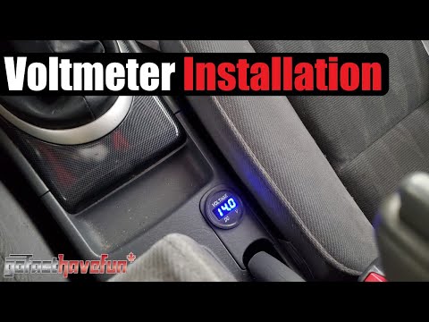How To Install an aftermarket Voltmeter Gauge (Battery Gauge) | AnthonyJ350