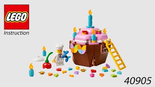 LEGO Instruction - Other - 40905 - Birthday Cupcake