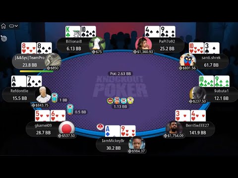 Bounty Builder Series 134: $215 Final Table IamMickeyBr | santi.shrek | BerriSwEEE27 - Poker Replays