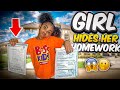 Girl Hides Homework WHAT HAPPENS NEXT IS SHOCKING