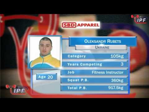 Oleksandr Rubets WORLD junior RECORD IN SQUAT 401.5kg