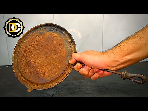 Antique Rusted Iron Pan - Restoration | Workshop DC