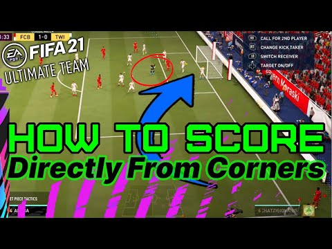 How to SCORE Directly from a Corner Kick in FIFA 21