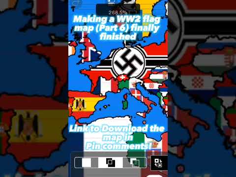 Making a WW2 flag map Finally finished (Part 6) #geography #history